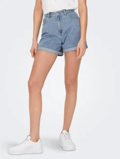 Only Shortsit Ja Caprit|shortsit Onlvega Light Blue Denim
