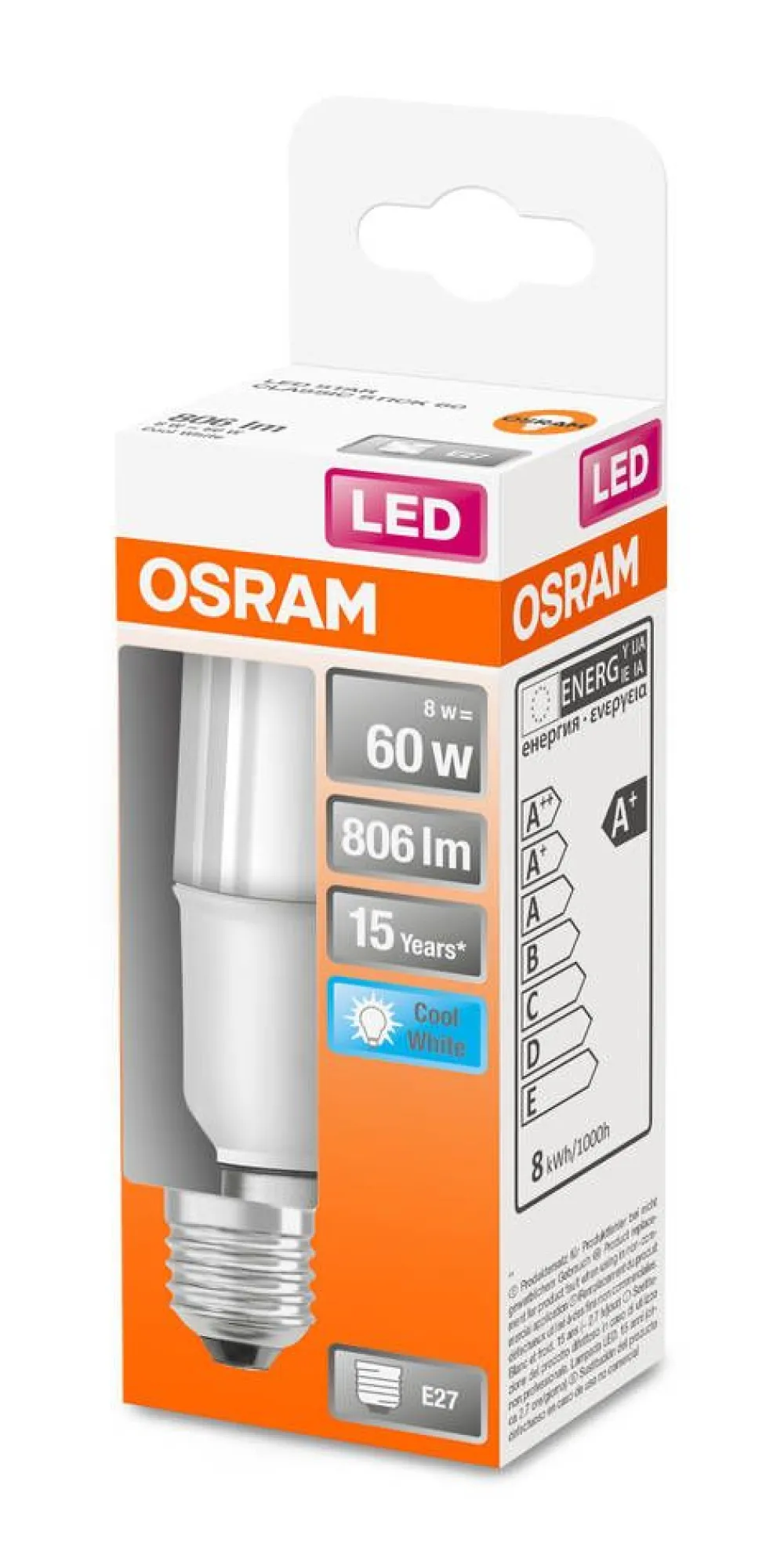 lamppu LED Star Stick 806 lm 4000 K E27>Osram Outlet
