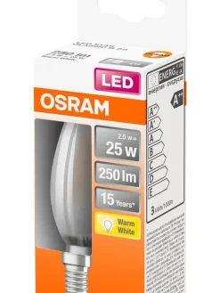 LED kynttilälamppu 250lm 2700K E14>Osram Best