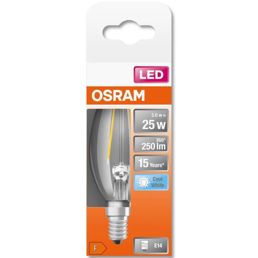 LED kynttilälamppu 2,5W/840 230V FIL E14 FS1>Osram Sale