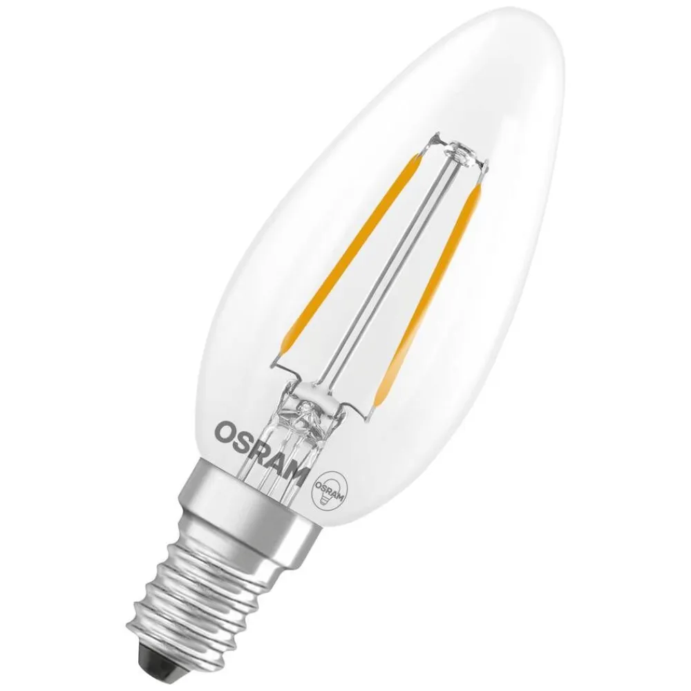 Osram Lamput Ja Valaisintarvikkeet|LED Star Classic B 25 Filament 1.8W 840 Clear E14