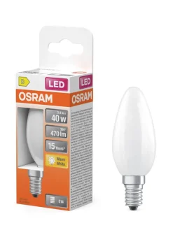 Osram Lamput Ja Valaisintarvikkeet|LED Star Classic B 40 Filament 3.4W 827 Frosted E14