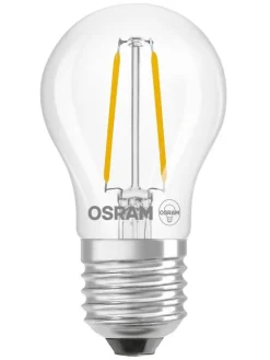 LED Star Classic P 25 Filament 1.8W 827 Clear E27>Osram Clearance