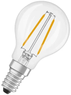 Osram Lamput Ja Valaisintarvikkeet|LED Star Classic P 25 Filament 1.8W 840 Clear E14
