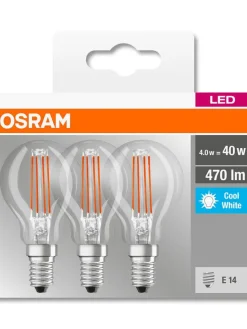 Led-lamppu Base CL mainos P40 FIL 4,5 W/840 E14 3 kpl/pkt>Osram Online