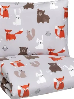 Metsänväki pussilakanasetti multi 120x160 cm + 40x60>Pentik Best