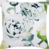 Pentik Sisustustekstiilit|tyynynpäällinen Freesia puuvilla-pellava 45x45 cm vih