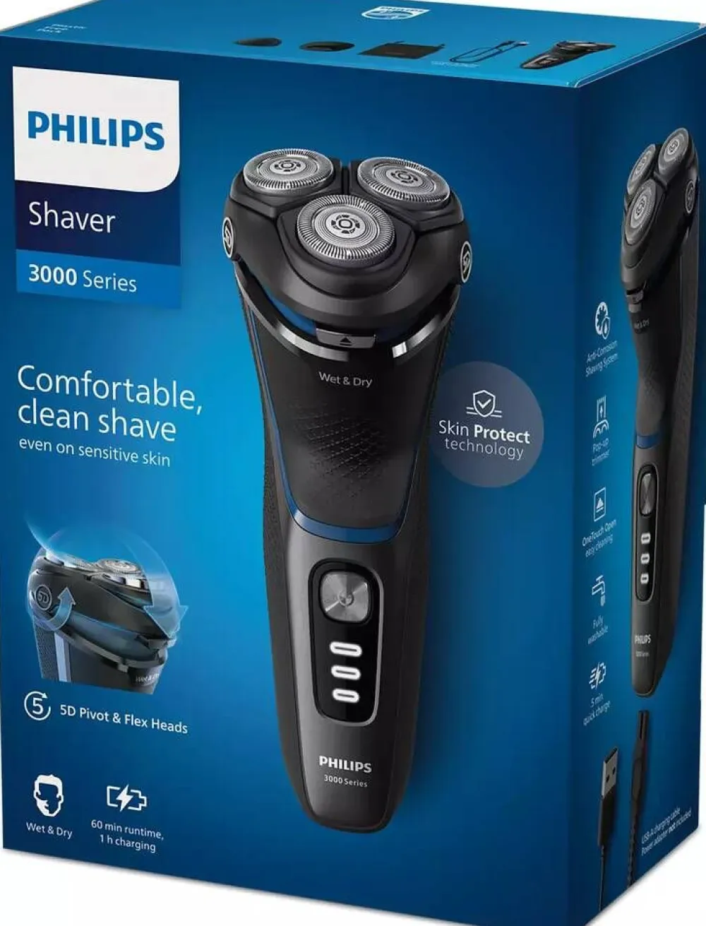 Philips Parranajo|partakone 3000 Series 5D Wet/Dry