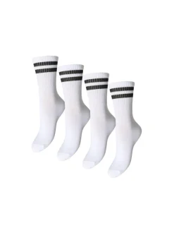 Pieces Sukat Ja Sukkahousut|sukat Pccally 4-pack Bright white pack