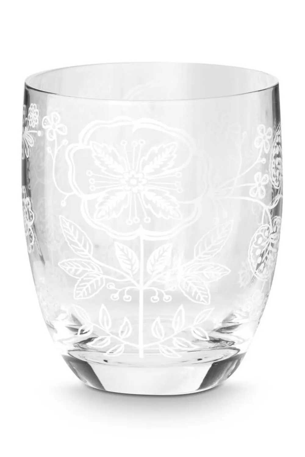 Pip Studio Astiat|juomalasi Flower White 280 ml 2 kpl