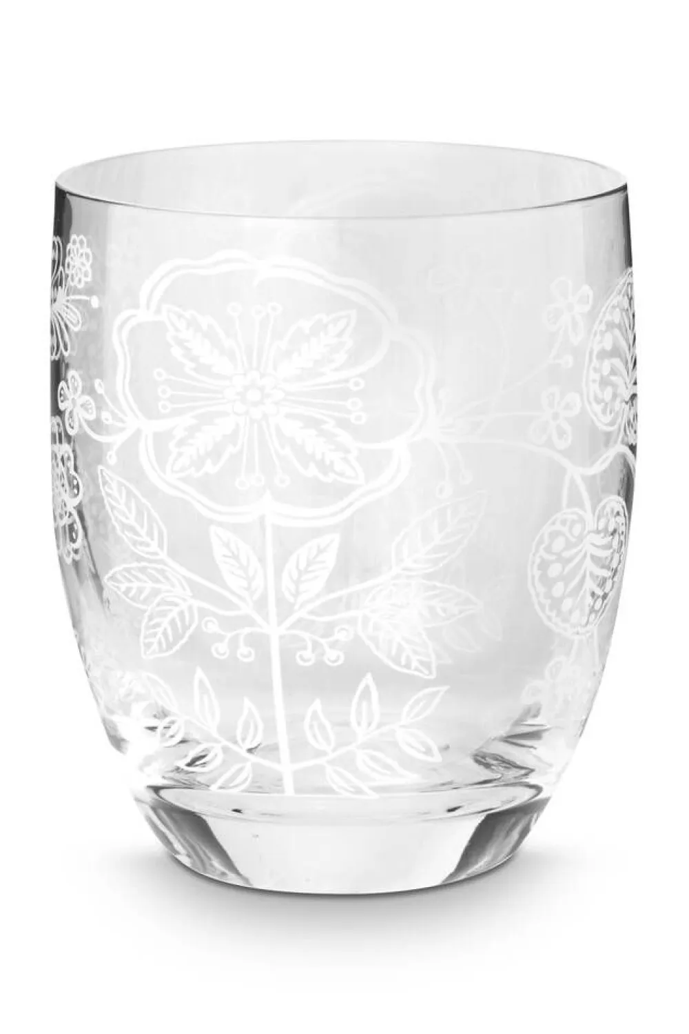 Pip Studio Astiat|juomalasi Flower White 280 ml 2 kpl