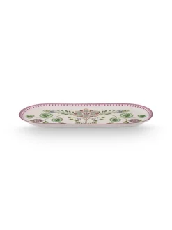 Pip Studio Tarjoilu|kakkutarjotin Lily&Lotus 33,3x15,5 cm Off White