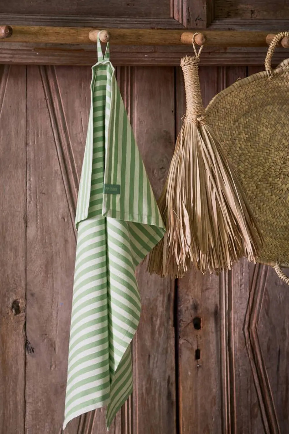 keittiöpyyhe Stripes 65x65 cm 2 kpl Light Green>Pip Studio Outlet