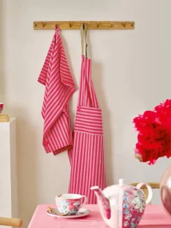 Pip Studio Keittiötekstiilit|keittiöpyyhe Stripes 65x65 cm 2 kpl Pink