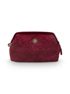Pip Studio Kylpyhuonetarvikkeet|Meikkipussit Ja Toilettilaukut|kosmetiikkalaukku Velvet Quiltey Days 19x8,5x12 c