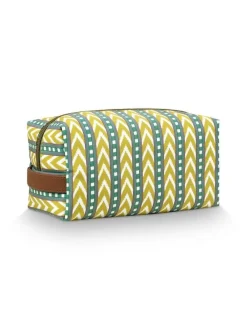 Pip Studio Kylpyhuonetarvikkeet|Meikkipussit Ja Toilettilaukut|kosmetiikkalaukku Coco Samba Stripe 21,5x10x10,5