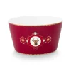 Pip Studio Astiat|kulho Love Birds Medallion Deer 15 cm Dark Red