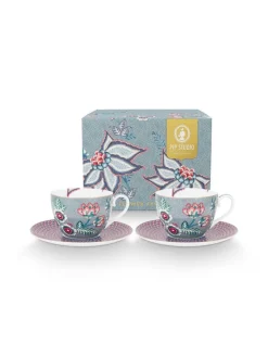 kuppi & aluslautanen Flower Festival 280 ml 2 kpl><noscript><img width=