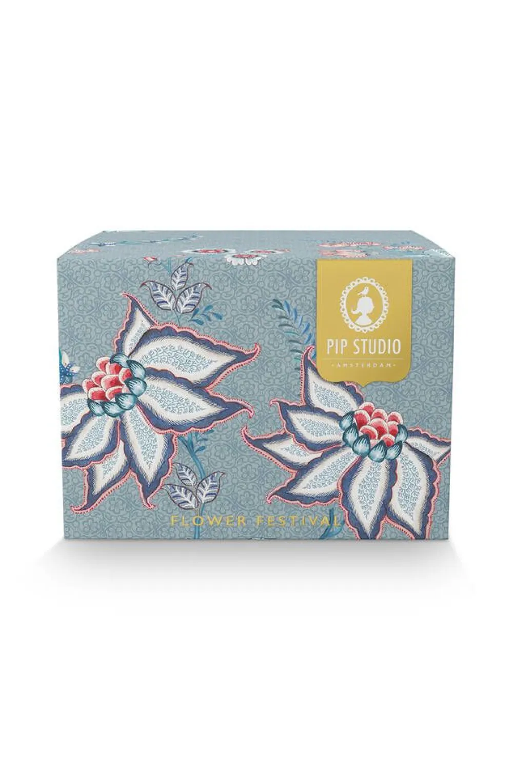 kuppi & aluslautanen Flower Festival 280 ml 2 kpl>Pip Studio Hot