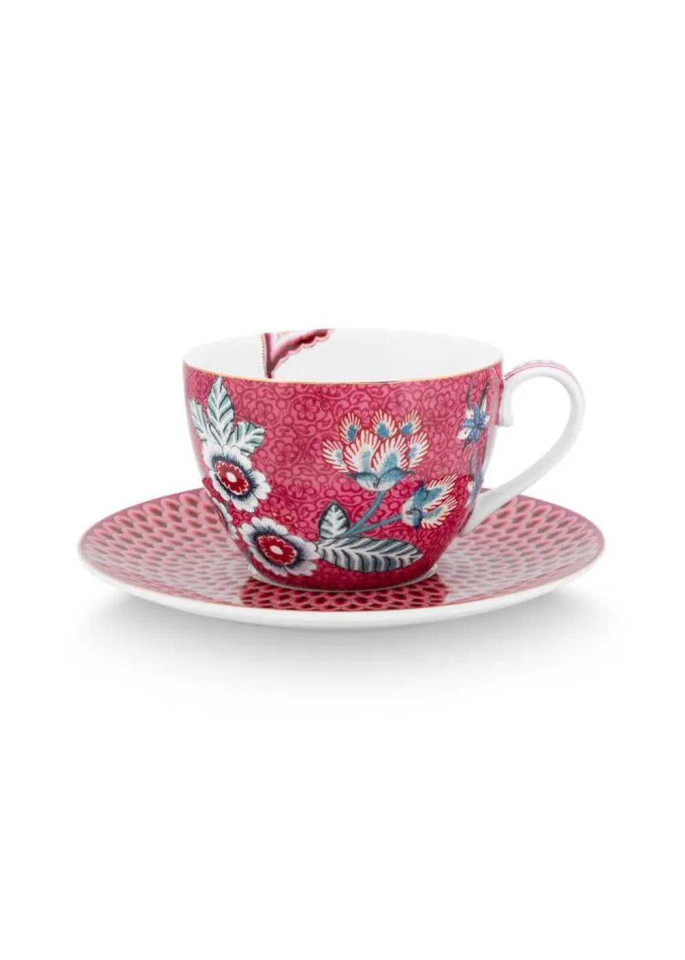 Pip Studio Astiat|kuppi & aluslautanen Flower Festival 280 ml 2 kpl