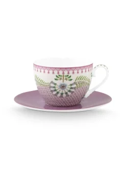 kuppi ja alunen Lily&Lotus Tiles 280 ml Lilac>Pip Studio Online