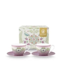 Pip Studio Astiat|kuppi ja alunen Lily&Lotus 280 ml 2 kpl