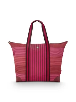 laukku Tilda Tote Bag Stripe 66x20x44 cm Pink>Pip Studio Outlet