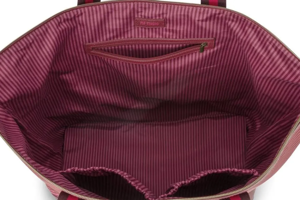 laukku Tilda Tote Bag Stripe 66x20x44 cm Pink>Pip Studio Outlet