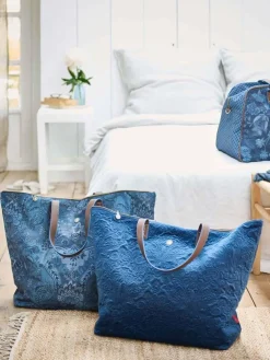 Pip Studio Laukut Ja Kassit|laukku Velvet Quiltey Days 66x20x44 cm Blue