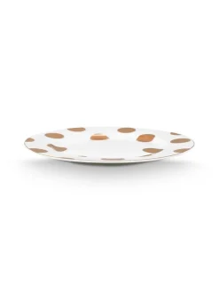 lautanen Dot Delight  23 cm 2 kpl White-Gold><noscript><img width=