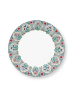 Pip Studio Astiat|lautanen Flower Festival Deco 21 cm Light Blue