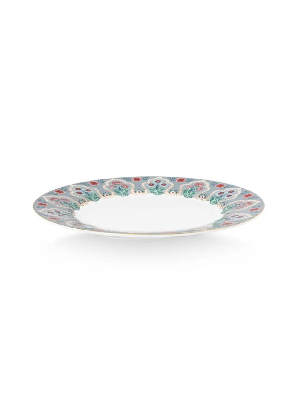 Pip Studio Astiat|lautanen Flower Festival Deco 21 cm Light Blue