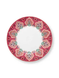 Pip Studio Astiat|lautanen Flower Festival Deco 21 cm Dark Pink