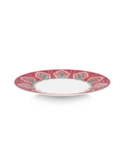 Pip Studio Astiat|lautanen Flower Festival Deco 21 cm Dark Pink
