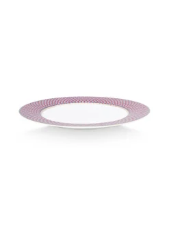 Pip Studio Astiat|lautanen Flower Festival Scallop 26,5 cm Red-Ligh
