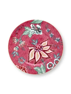 lautanen Flower Festival 17 cm Dark Pink>Pip Studio Outlet