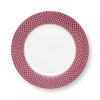 Pip Studio Astiat|lautanen Flower Festival Scallop 26,5 cm Dark Pin