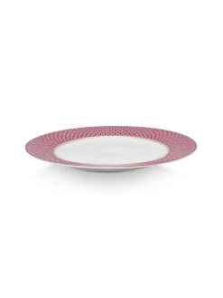 Pip Studio Astiat|lautanen Flower Festival Scallop 26,5 cm Dark Pin