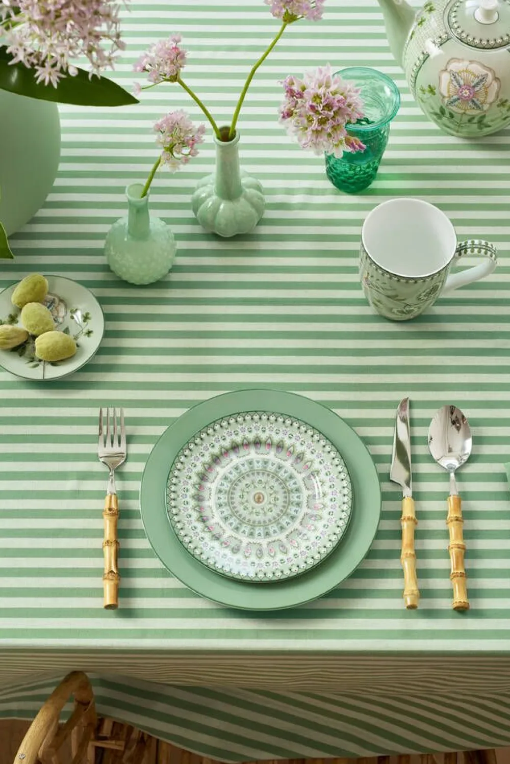 Pip Studio Astiat|lautanen Lily&Lotus Moon Delight 17 cm Light Gree