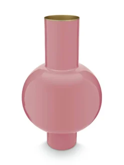 Pip Studio Maljakot Ja Ruukut|maljakko Metal 24x40 cm Medium Pink