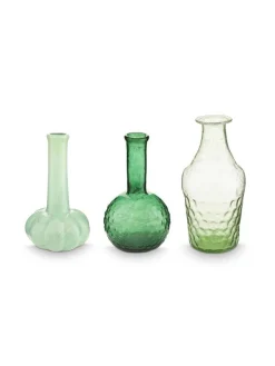 Pip Studio Maljakot Ja Ruukut|maljakkosetti lasia Soft Green