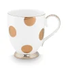 muki Dot Delight 2 kpl White-Gold>Pip Studio New