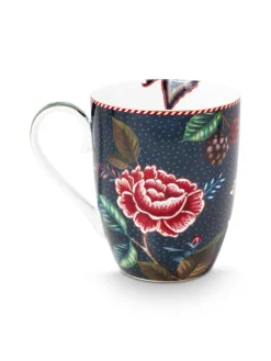 Pip Studio Astiat|muki Flower Blues 350 ml Blue