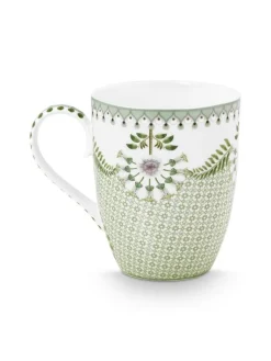 Pip Studio Astiat|muki Lily&Lotus Tiles 350 ml Light Green
