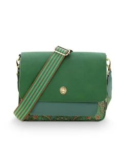 Pip Studio Laukut Ja Kassit|olkalaukku Fenna Medium Jabali Green 25x7x20 cm