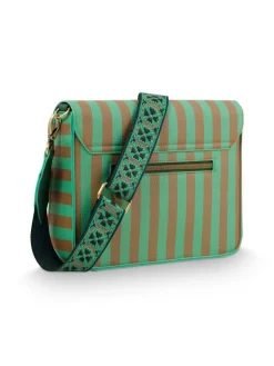 olkalaukku Fenna Medium Stripe Green 25x7x20 cm>Pip Studio
