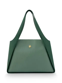 Pip Studio Laukut Ja Kassit|olkalaukku Filou Large Green 40x15,5x28 cm