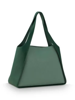 Pip Studio Laukut Ja Kassit|olkalaukku Filou Large Green 40x15,5x28 cm