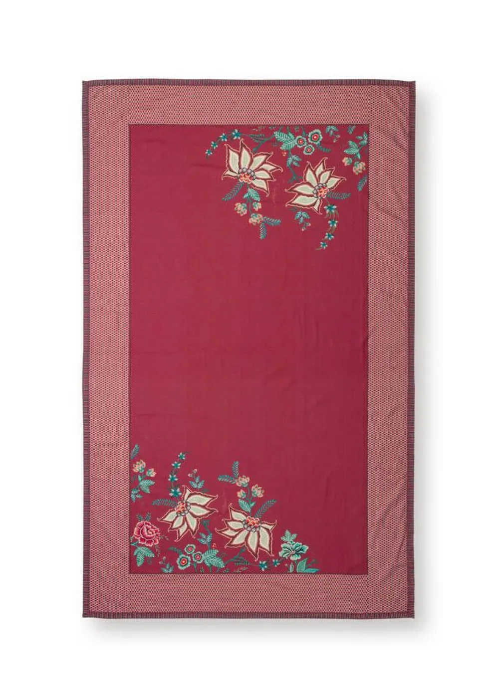 Pip Studio Keittiötekstiilit|pöytäliina Flower Festival 150x250 cm Dark Pink