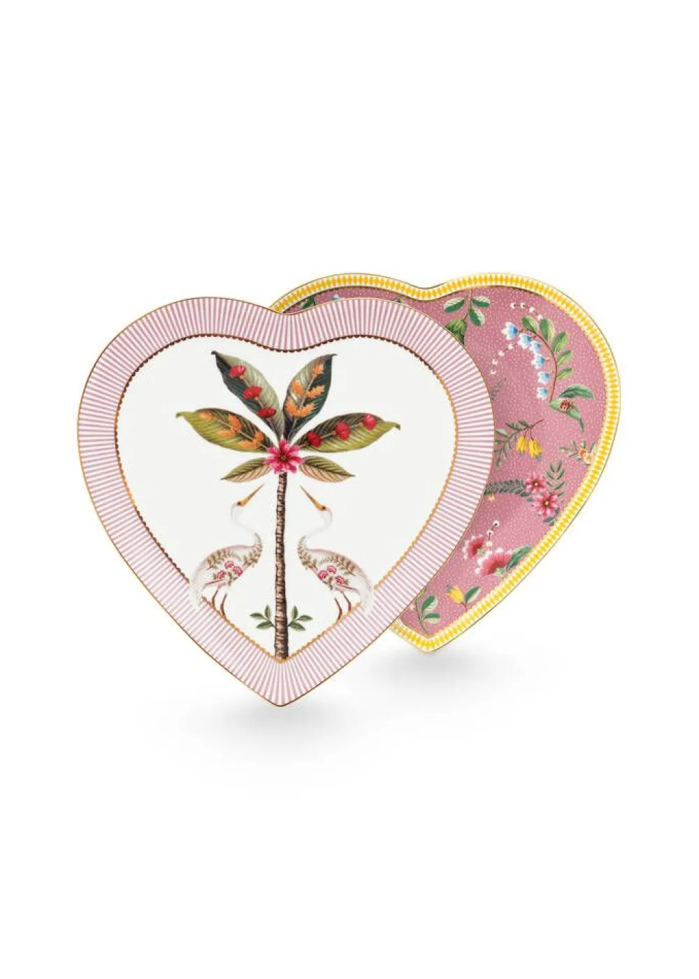 sydänlautanen La Majorelle 21,5 cm 2 kpl Pink>Pip Studio New